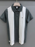 Jacquard strip T-shirts