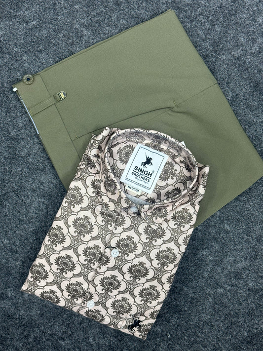 Printed Shirt with Trouser Pant (Combo)