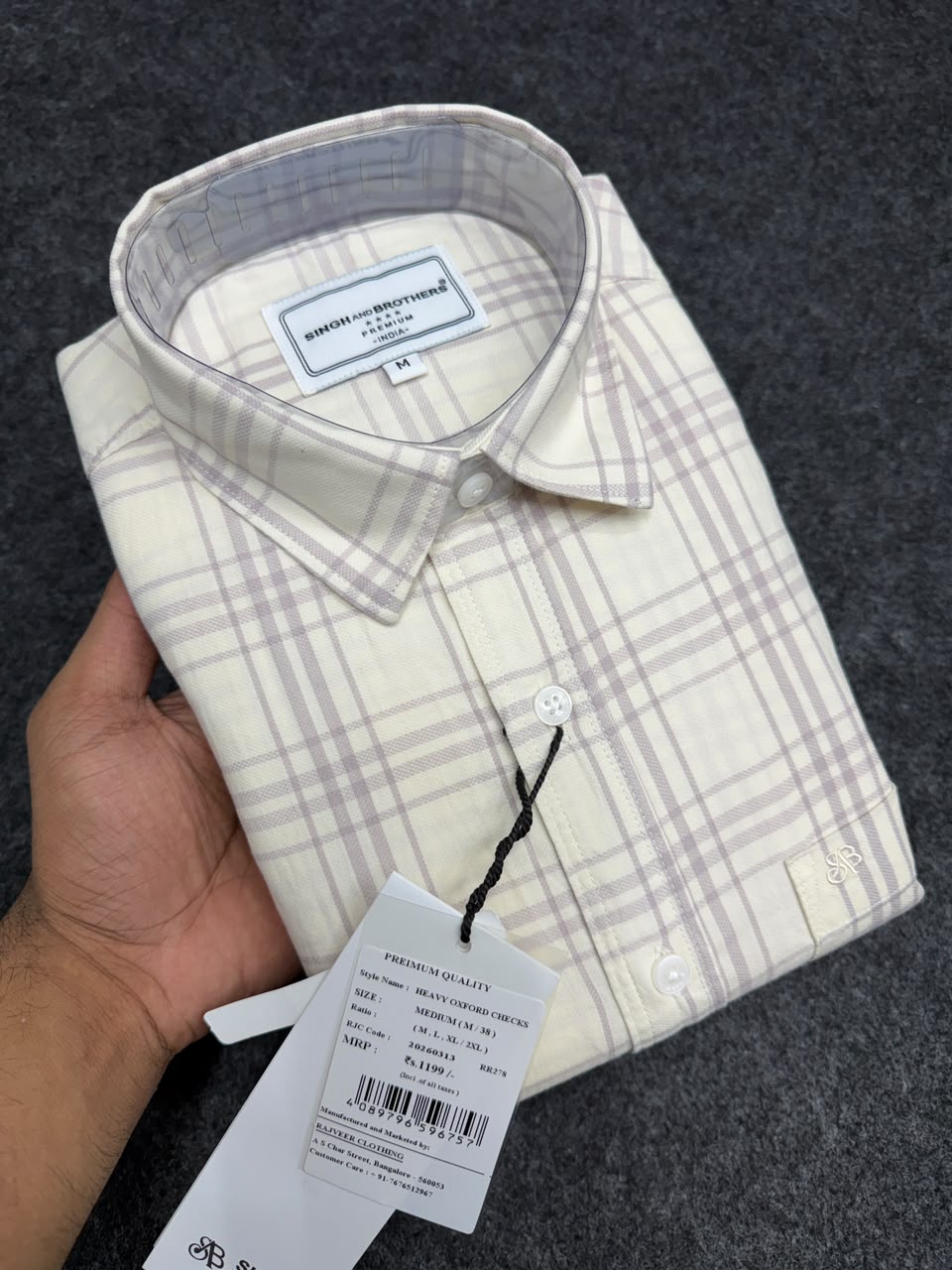 Heavy Oxford check Shirt - 7
