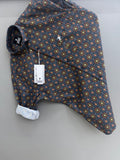 printed shirt blue bandhni