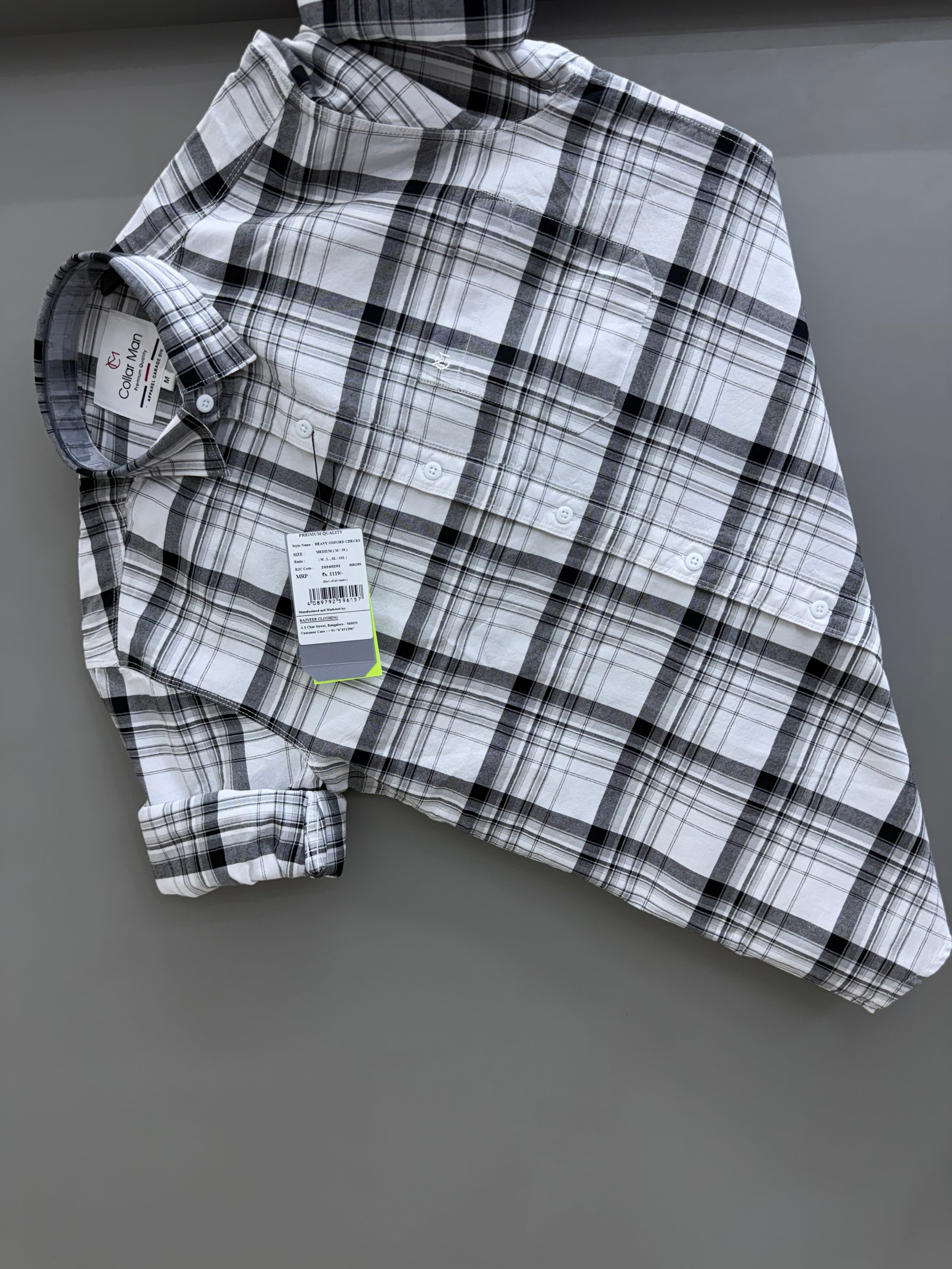 Heavy oxford Checks Shirt