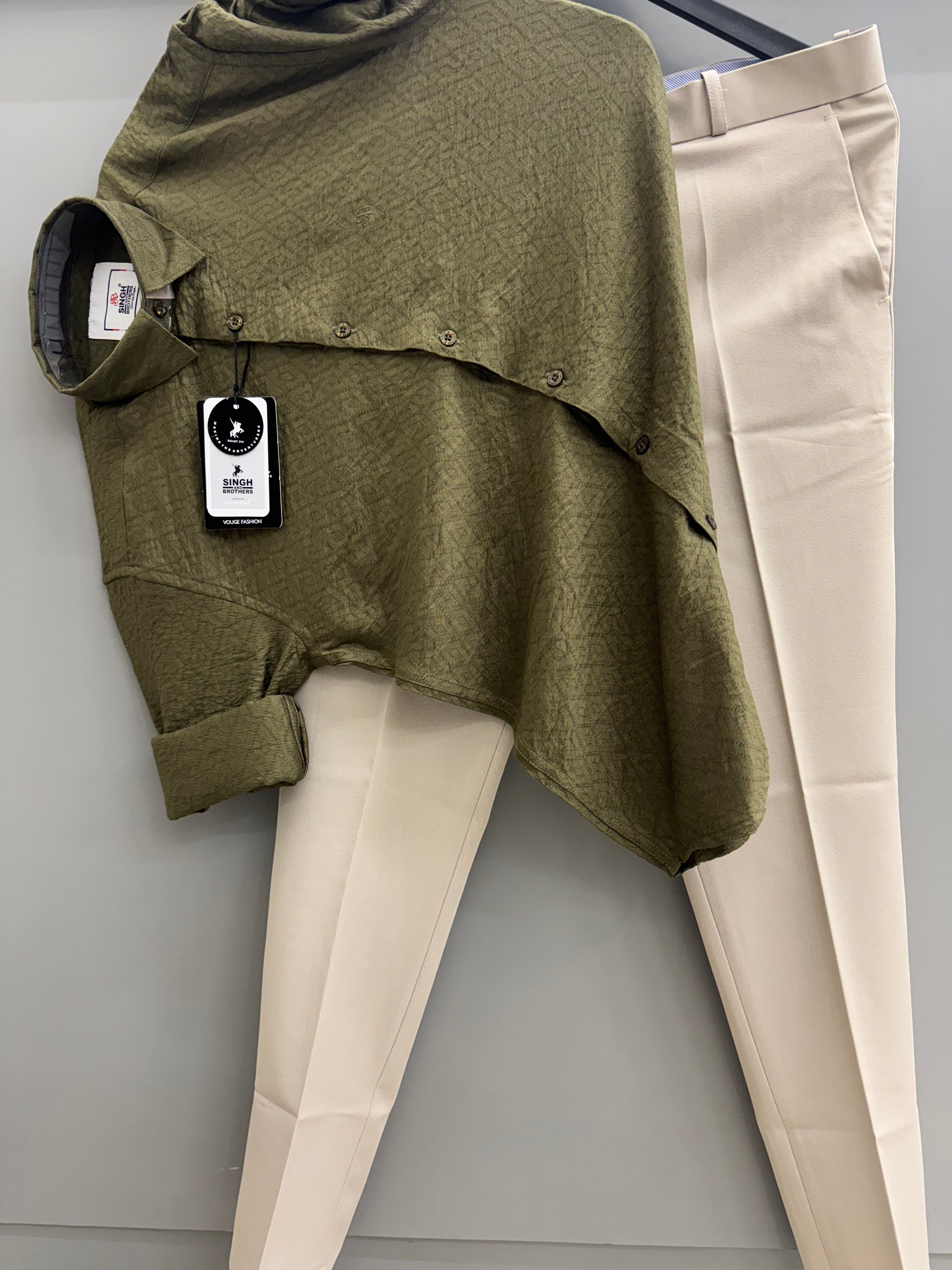 jacquard Shirt With Trouser pant