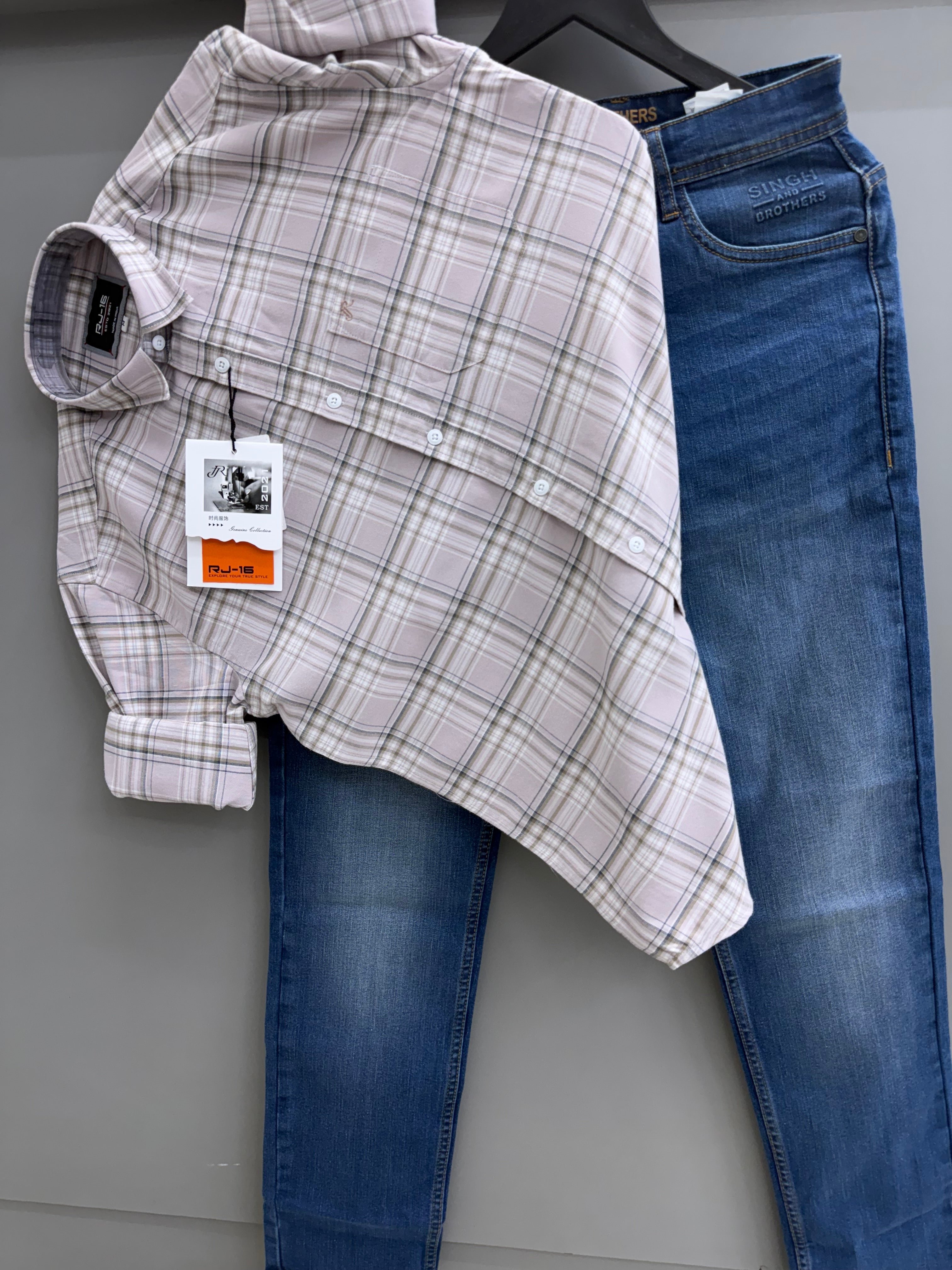 Check Shirt With jeans pant