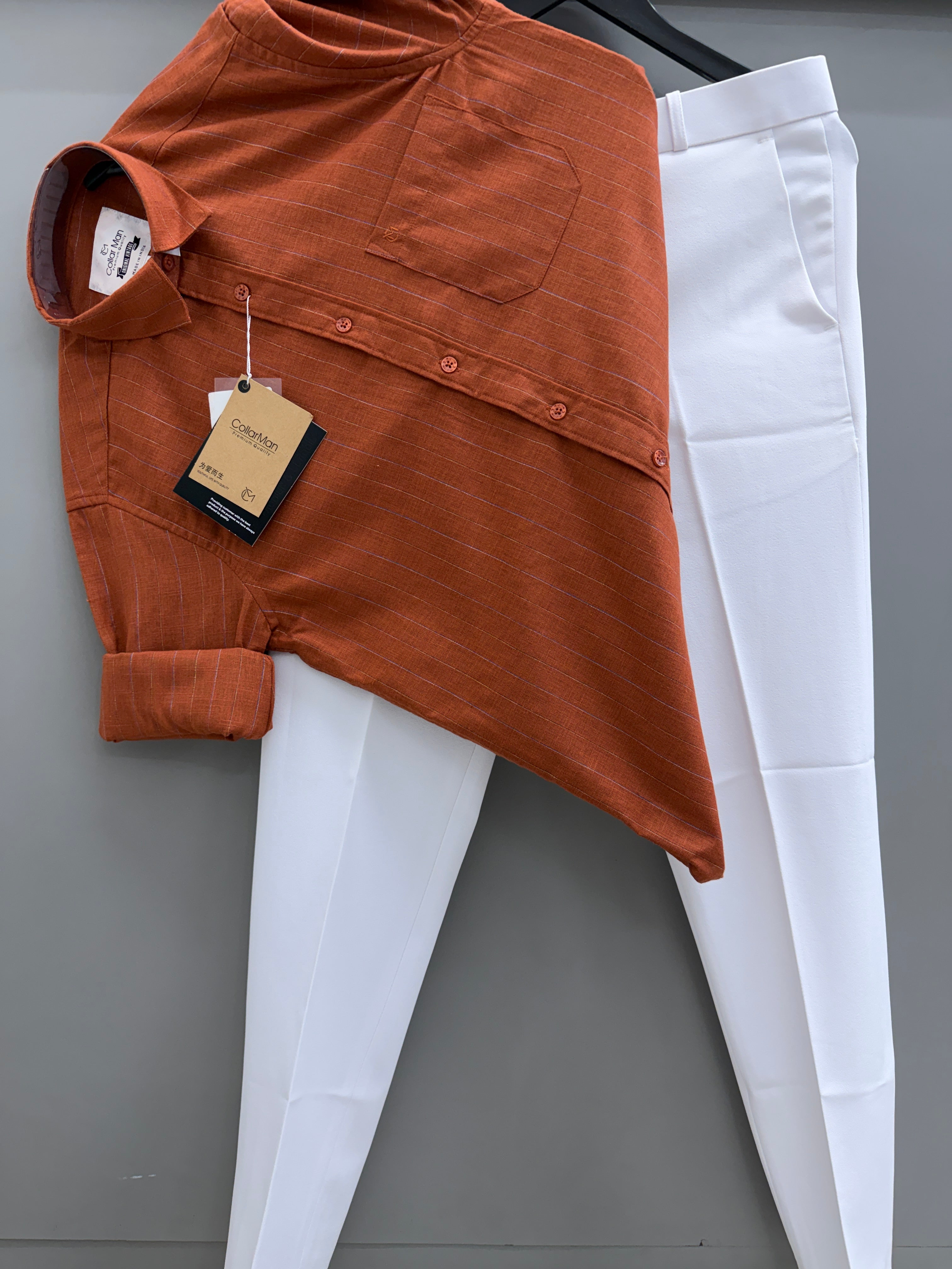 Strip Shirt With Trouser pant