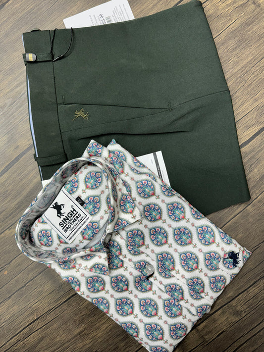 Printed Shirt with Trouser Pant (Combo)