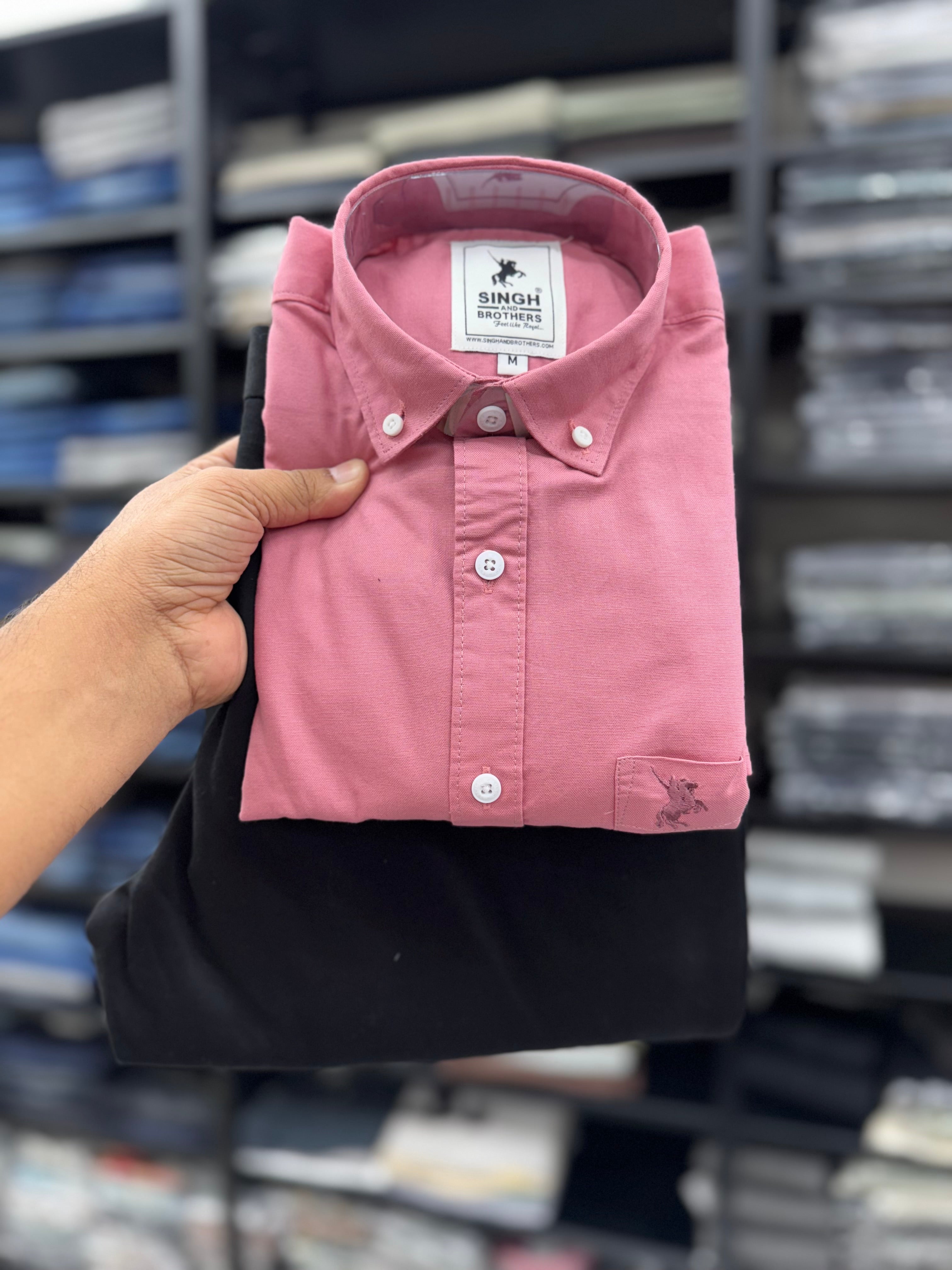 Cotton Oxford Shirt With cotton Pant