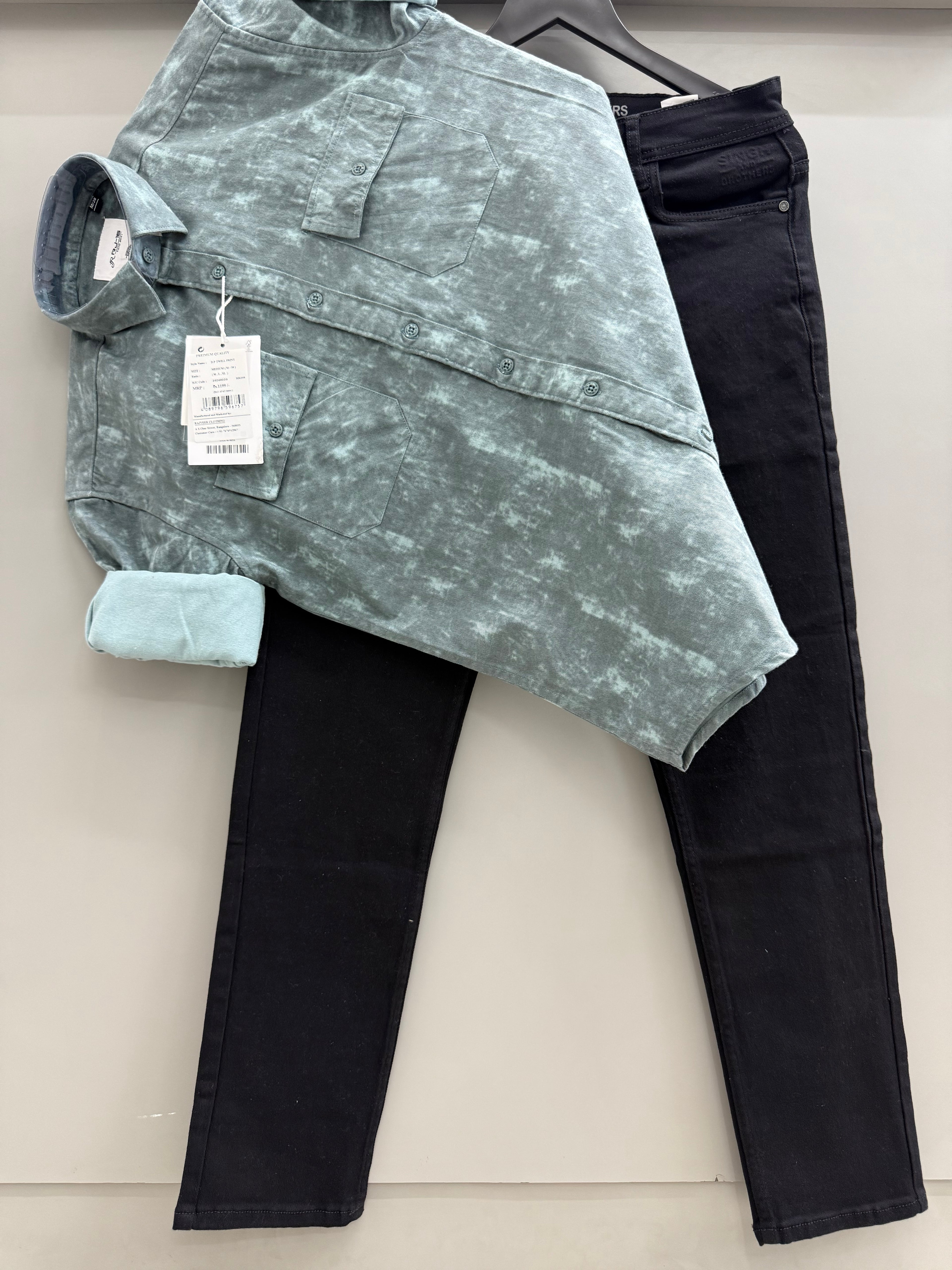 DP back print shirt With jeans pant