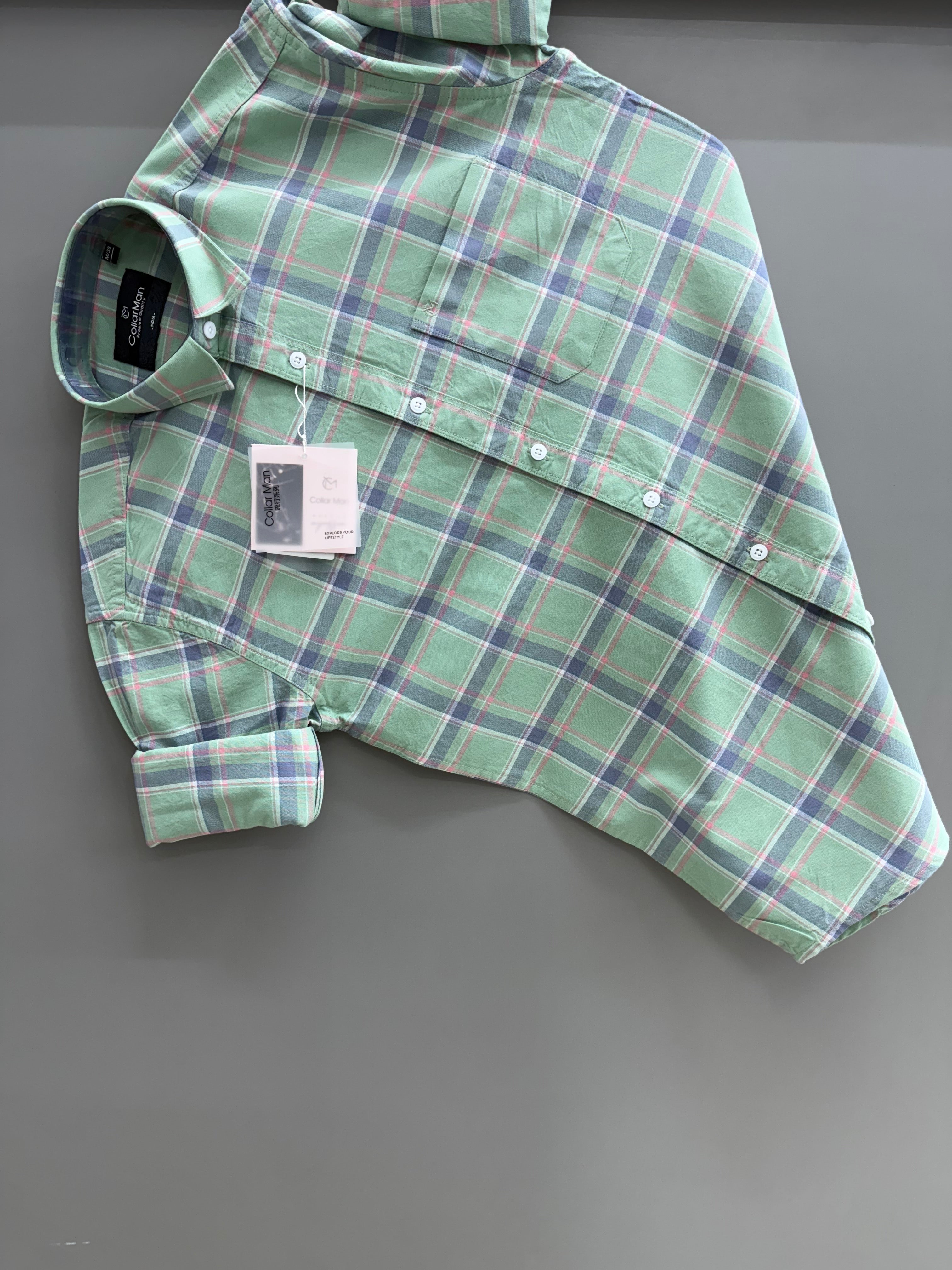 Oxford Check Green Shirt