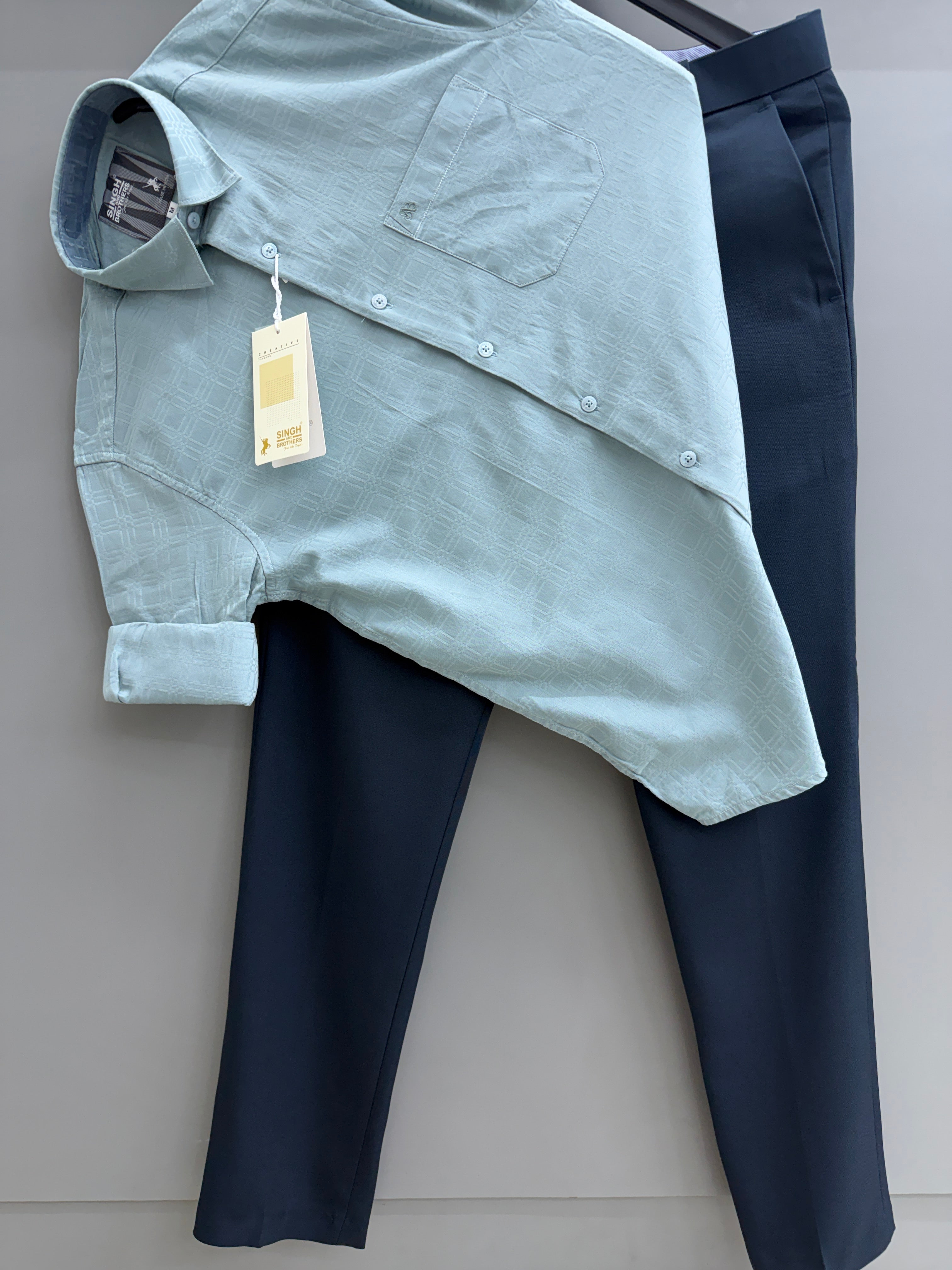 Jacquard Shirt With Trouser pant