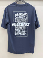 Drop Sholder Blue Printed T-shirts