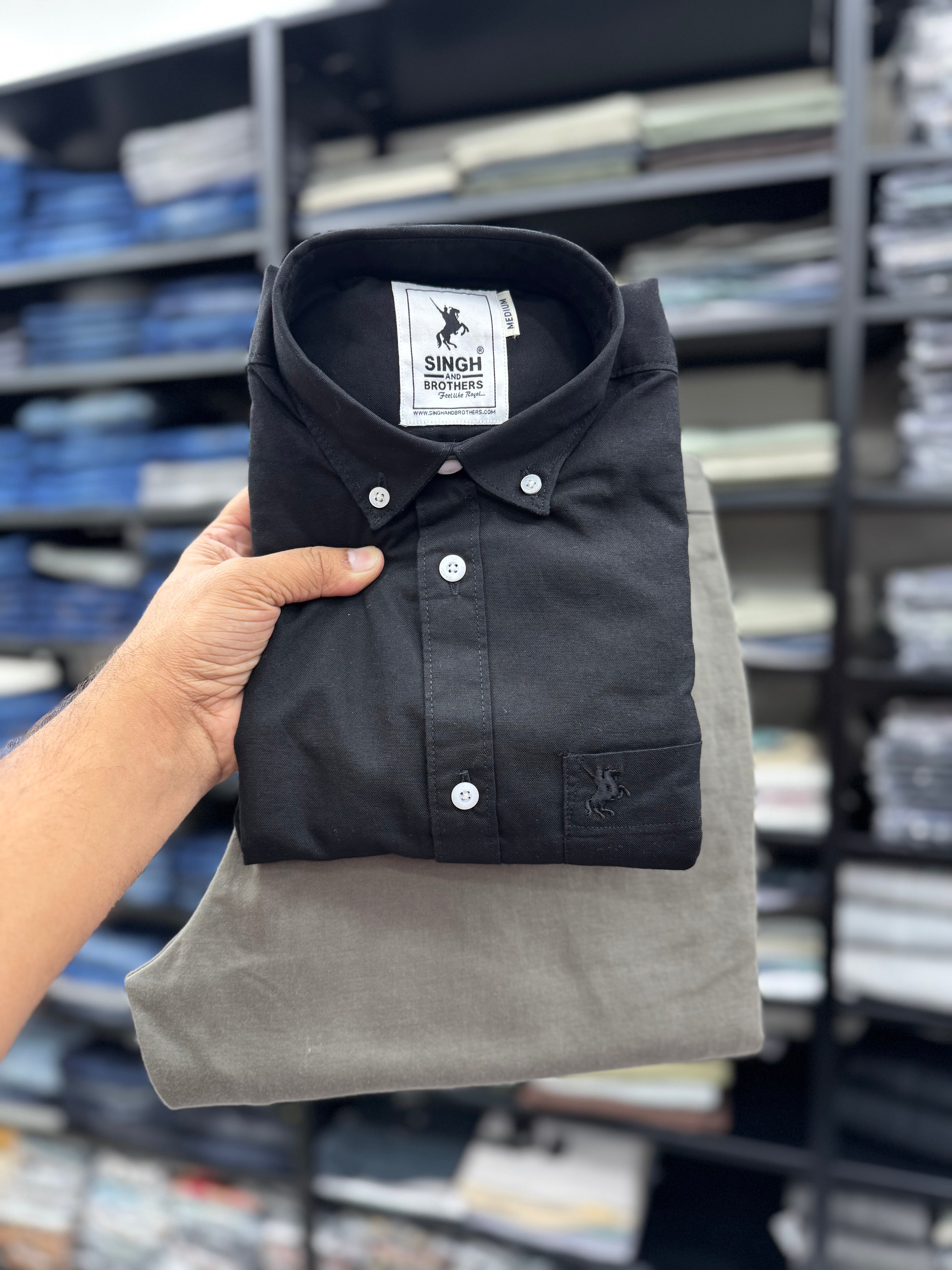 Cotton Oxford Shirt With cotton Pant