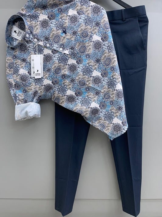 Printed kurta with Trouser Pant (Combo)