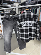 Check Shirt With baggy jeans
