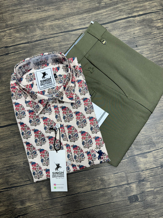 Printed Shirt with Trouser Pant (Combo)