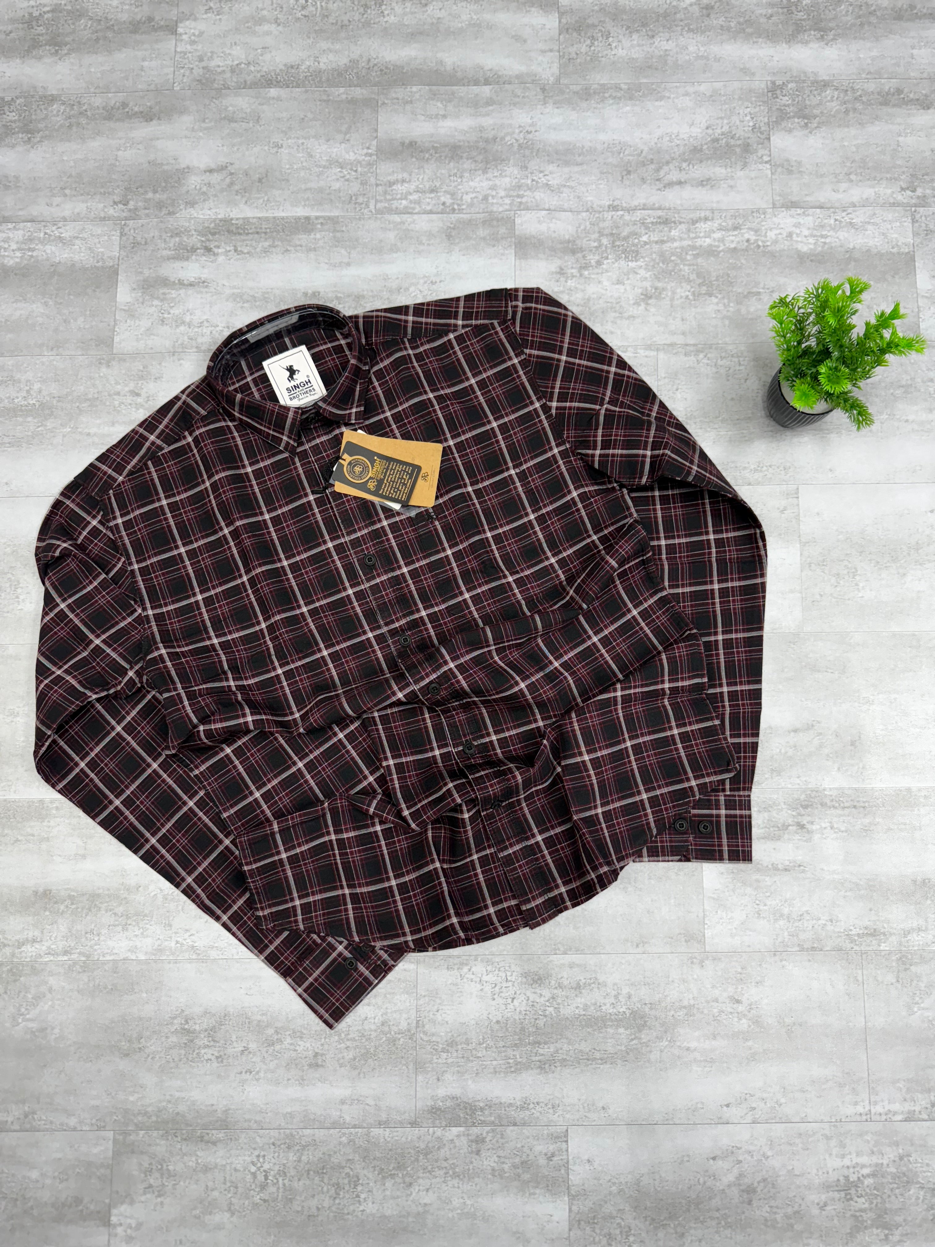 Heavy oxford Check Shirt - 15012026