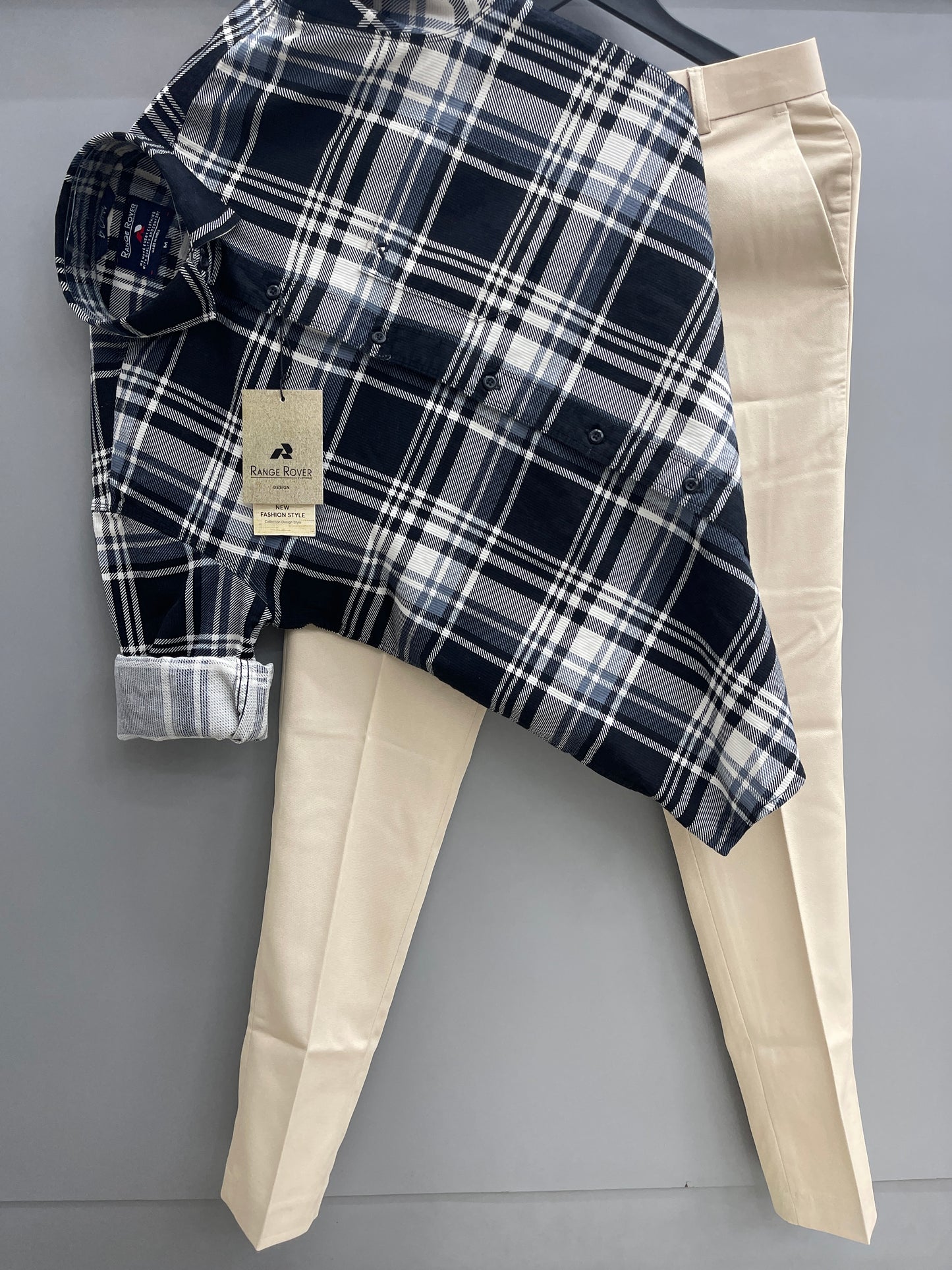 checks Shirt With Trouser (Combo)