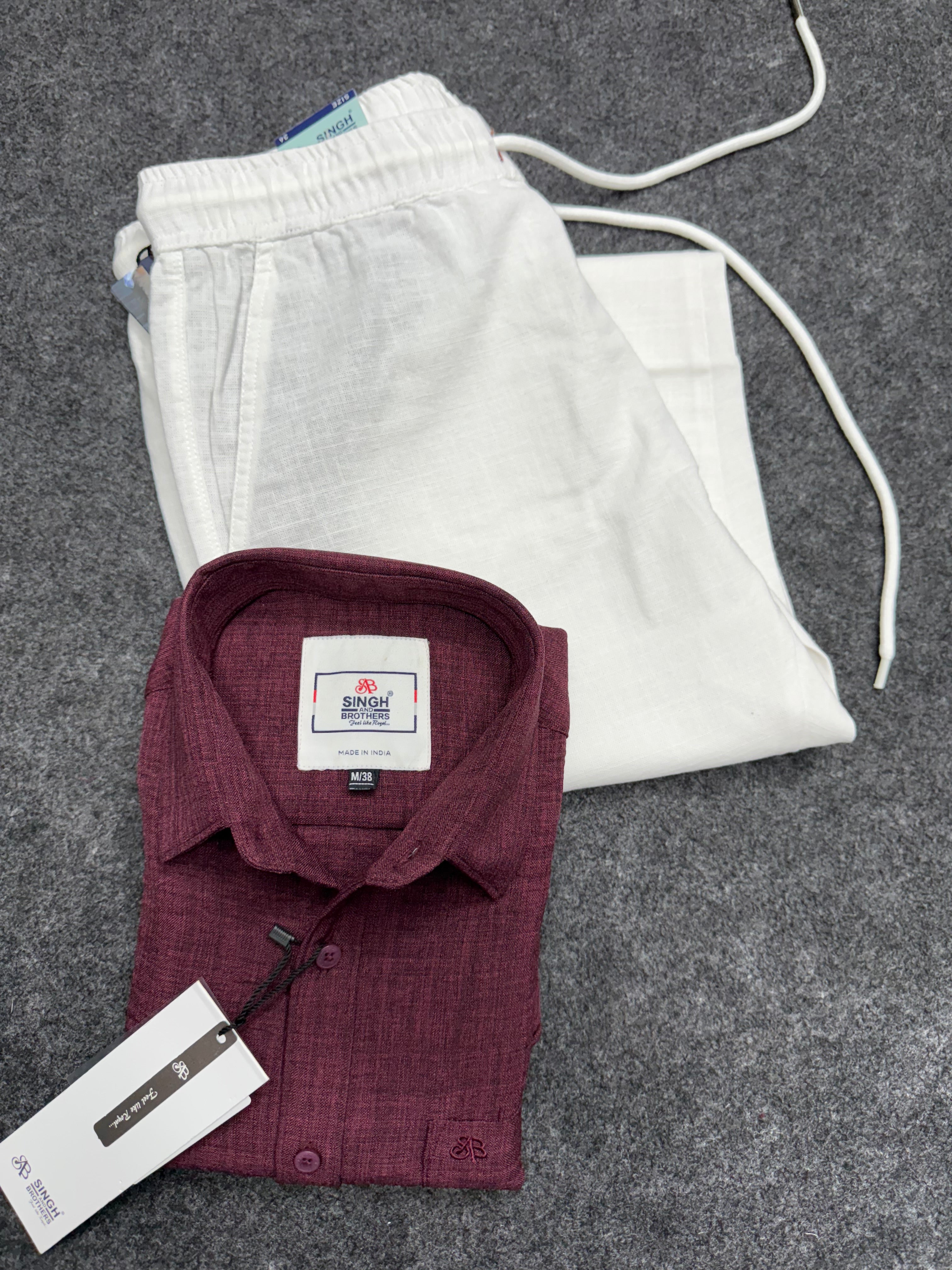 Milange linen Shirt With linen Pant