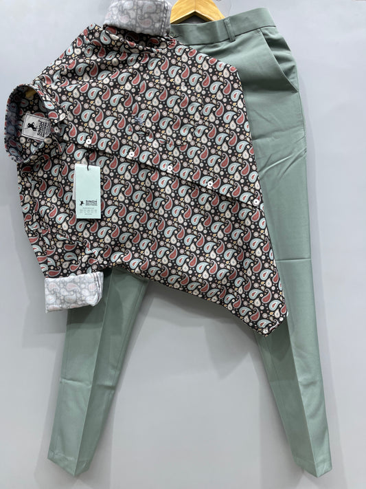 Printed Shirt with Trouser Pant (Combo)