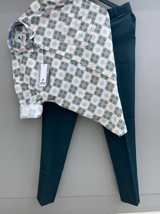 Printed Shirt with Trouser Pant (Combo)