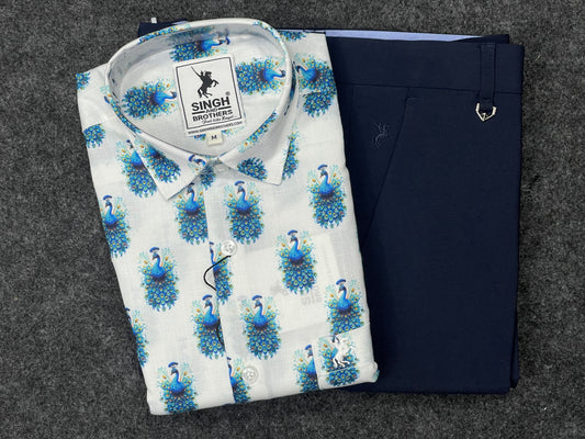 Printed Shirt with Trouser Pant (Combo)