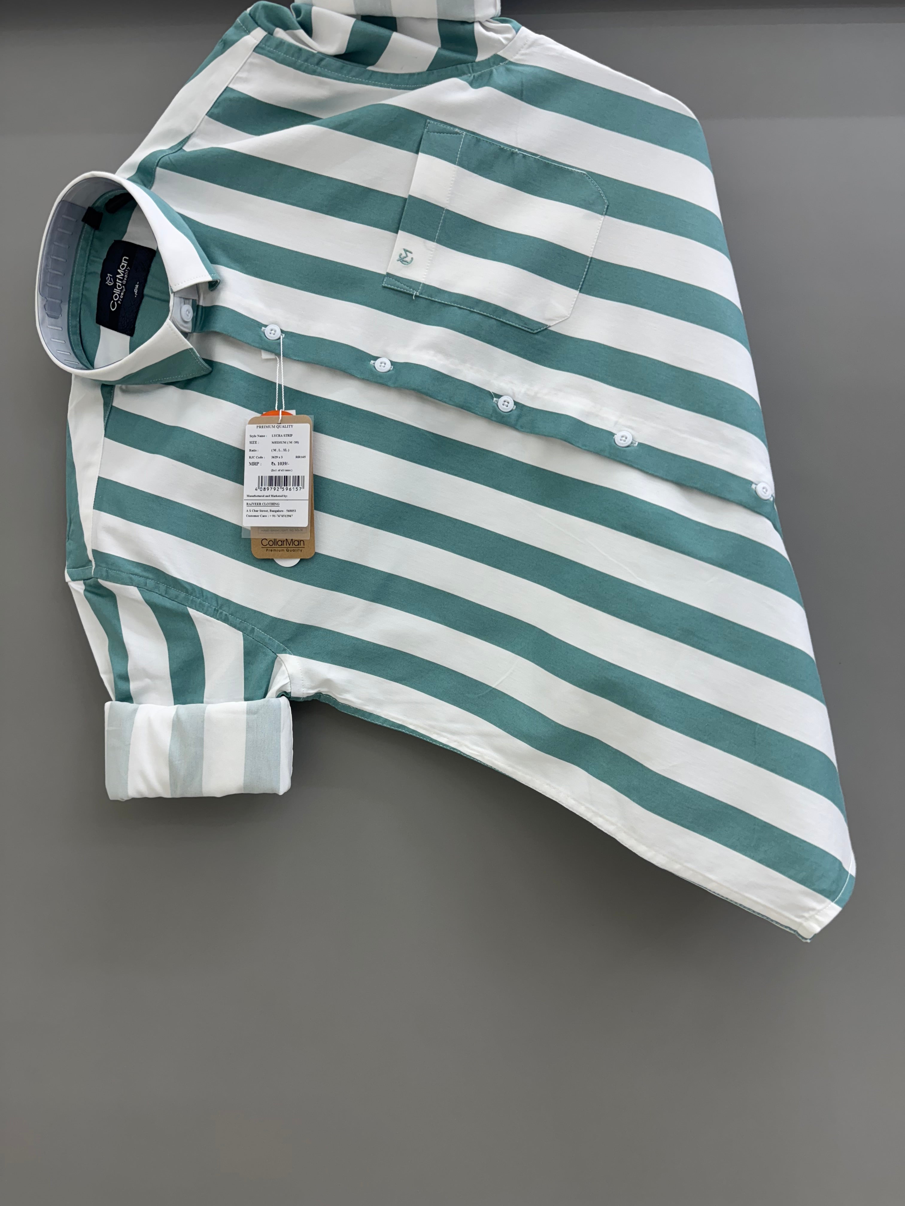 Lycra green strip Shirt