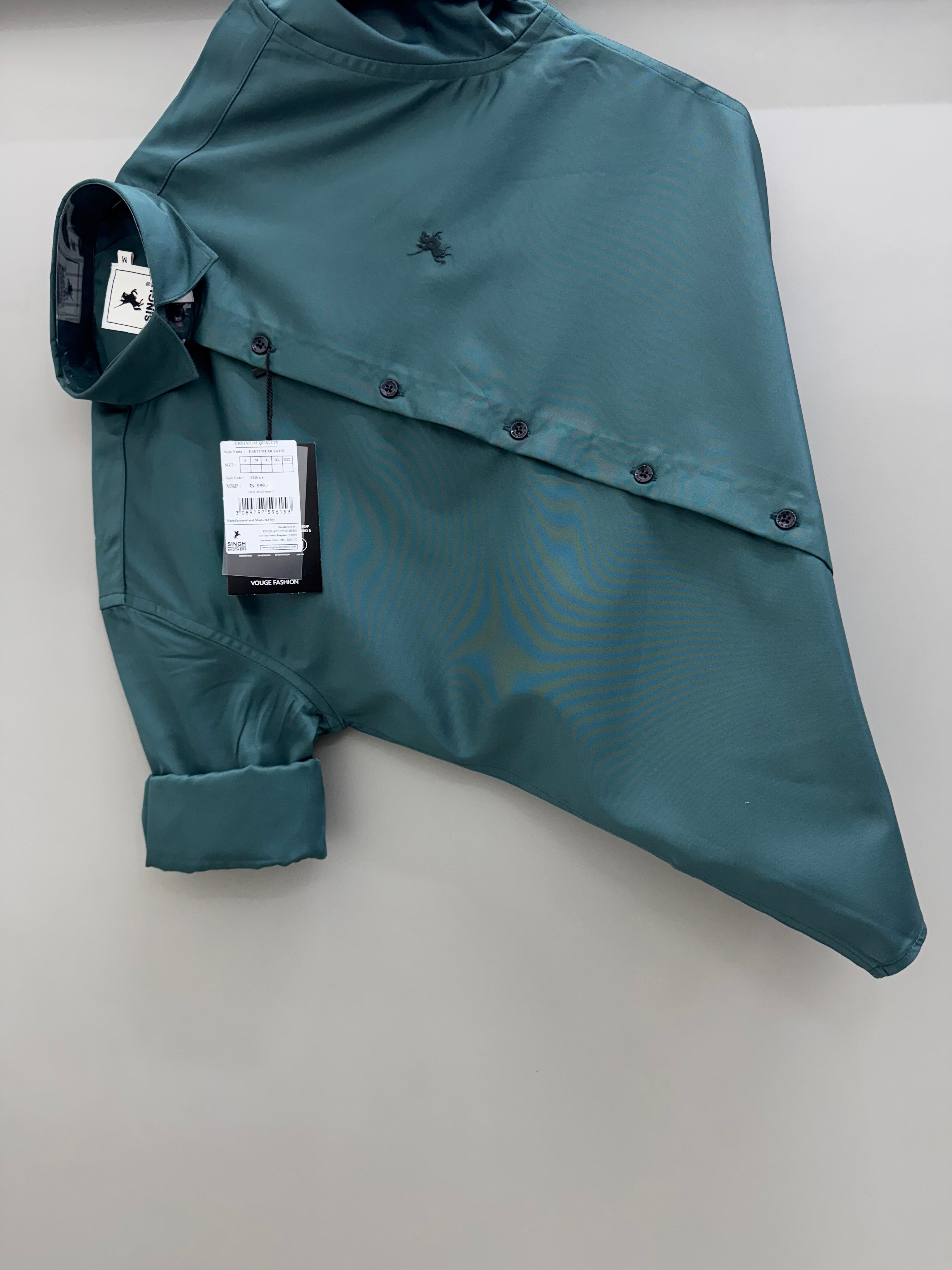 Partywear shirt - dark green