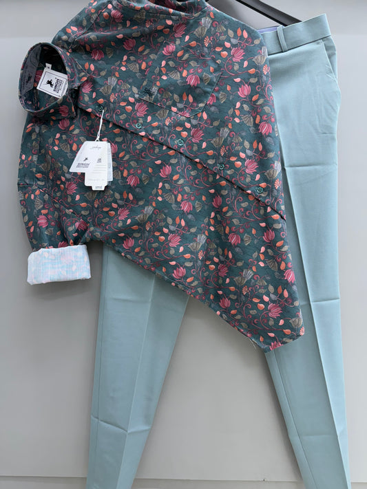 Printed Shirt with Trouser Pant (Combo)