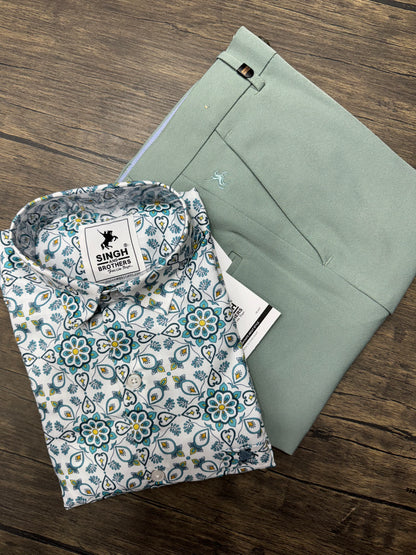 Printed Shirt with Trouser Pant (Combo)