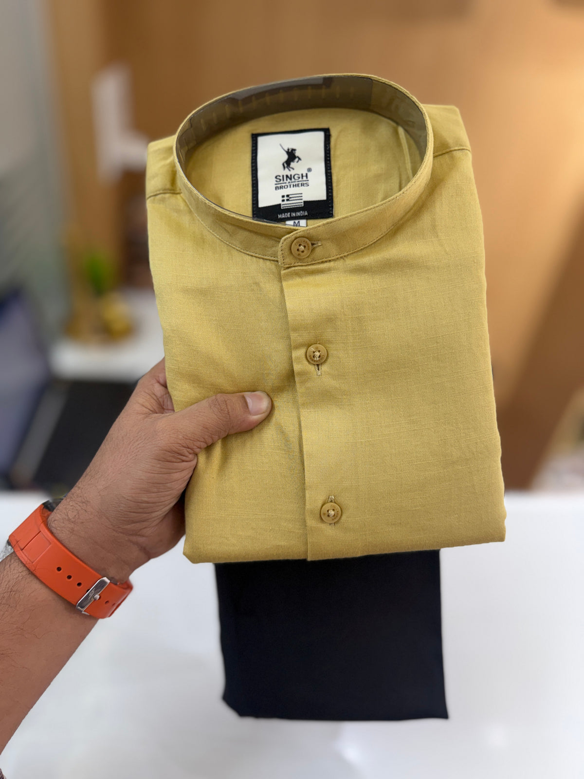 Chinese collar Shirt With Trouser pant