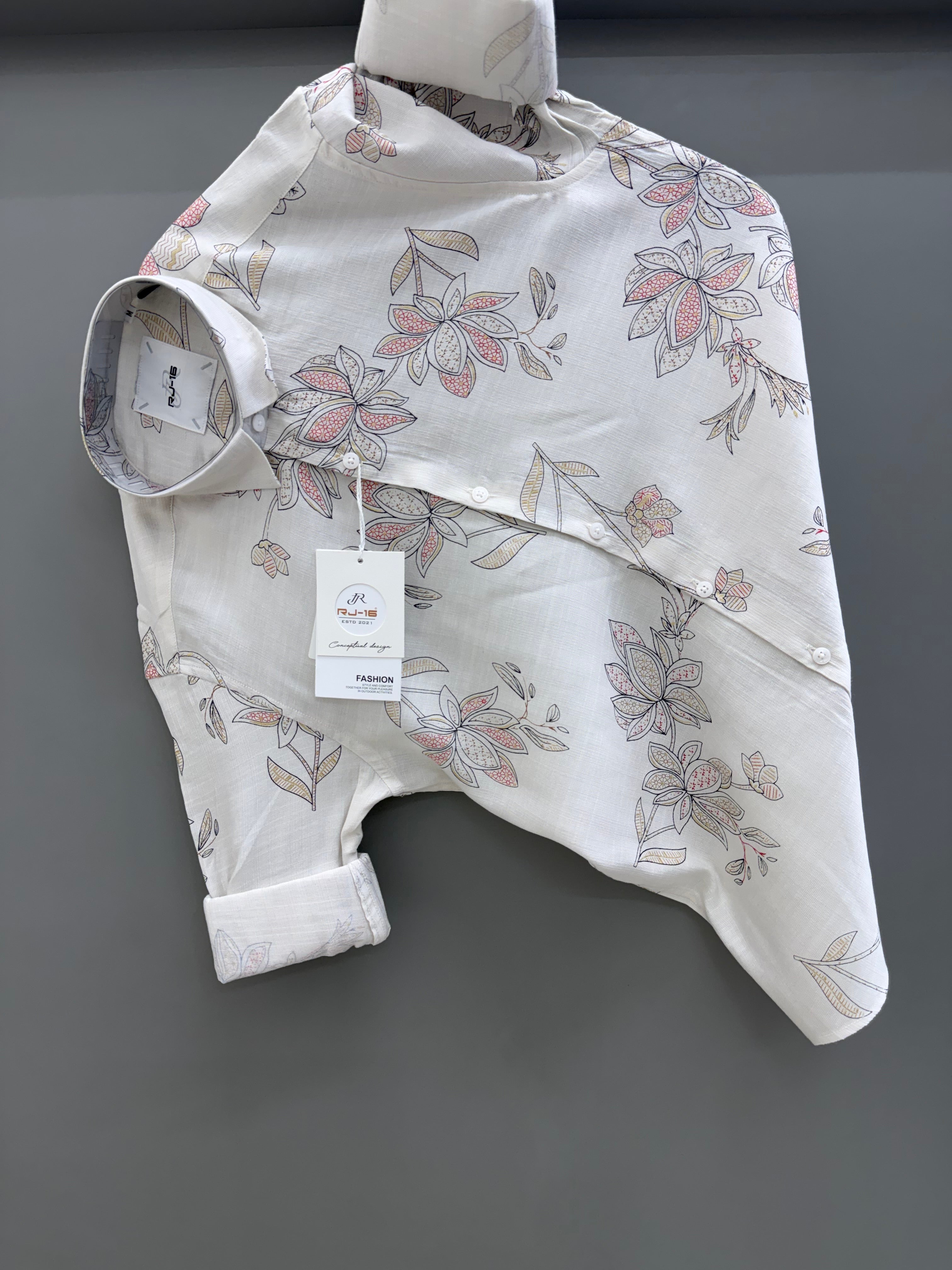 Linen printed shirt ( Summer Special)