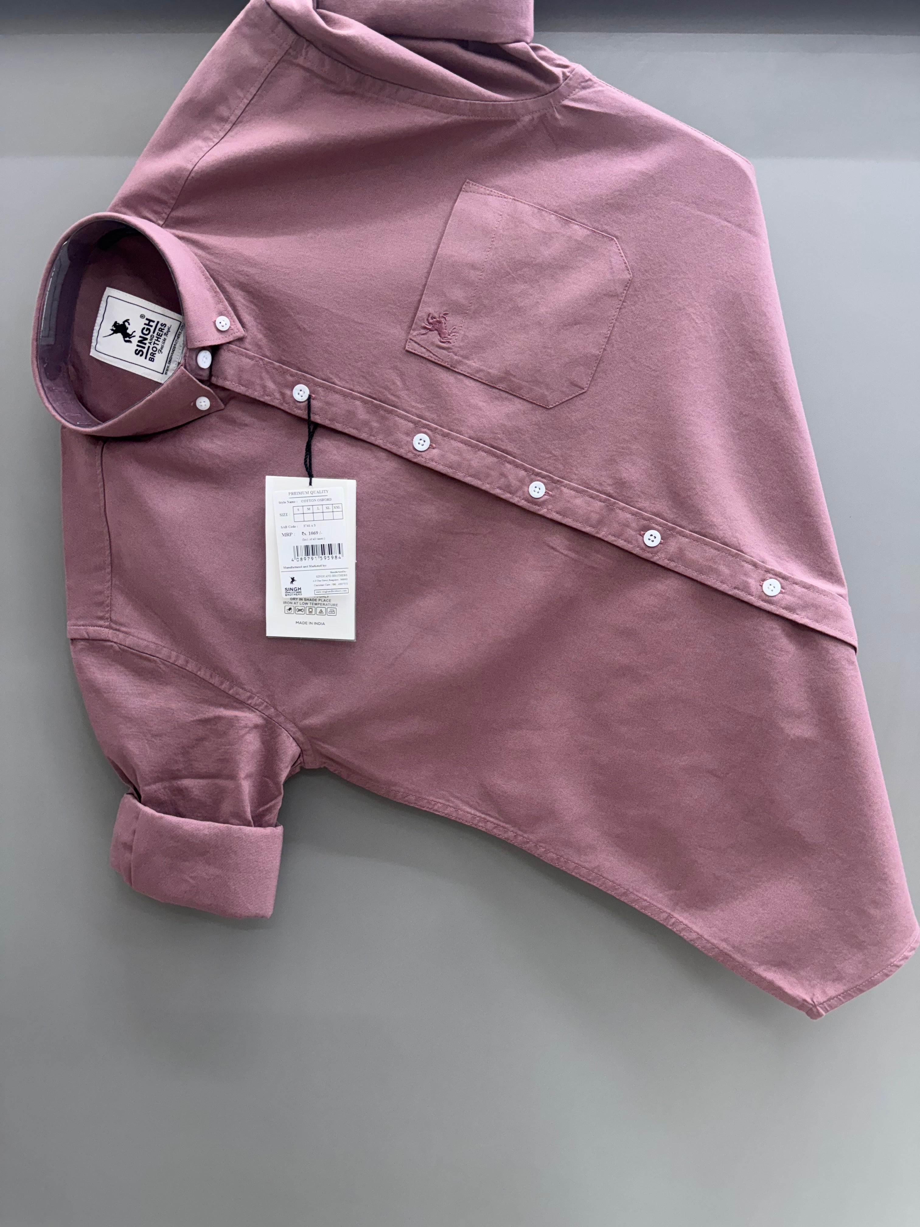 Cotton Oxford BD-  Rose Gold