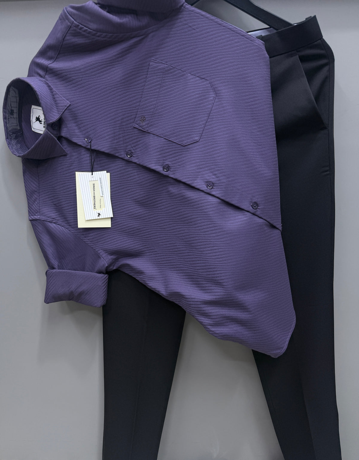 Jacquard Shirt With Trouser pant