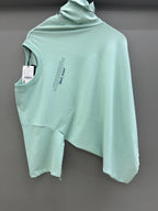 Drop Sholder Mint Printed T-shirts
