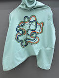 Drop Sholder Mint Printed T-shirts