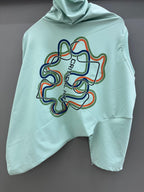 Drop Sholder Mint Printed T-shirts