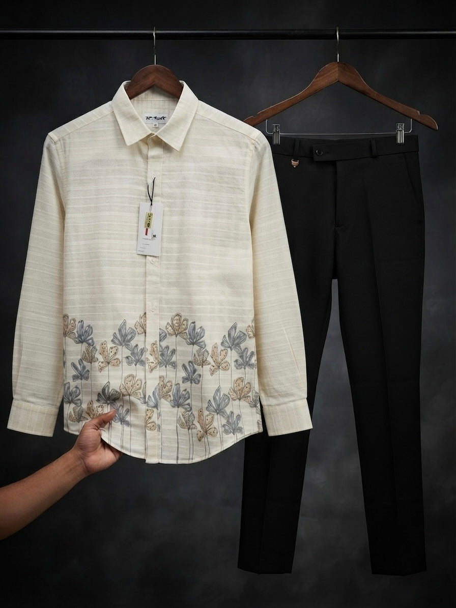 Bottom printed Shirt With Trouser pant