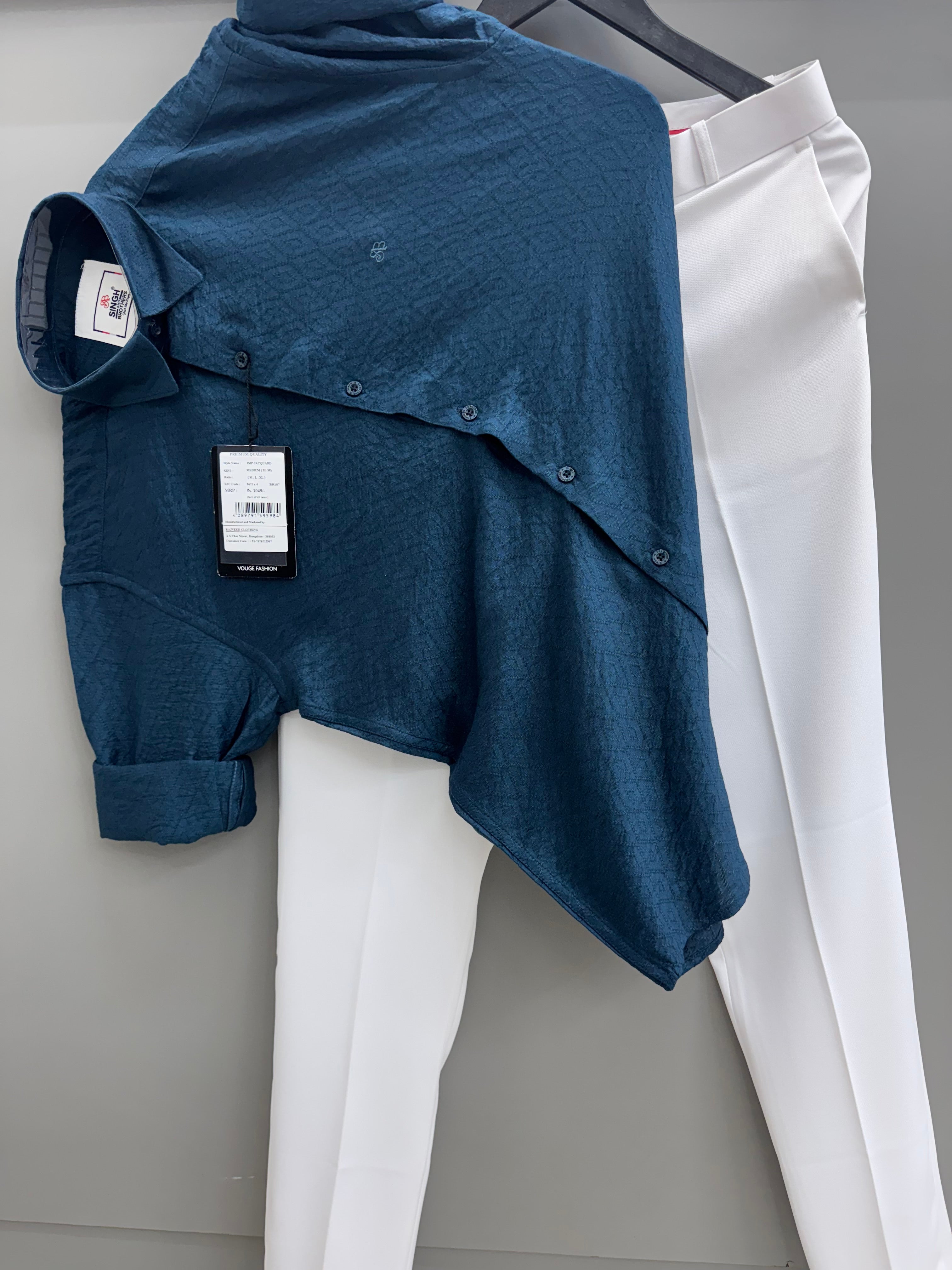 jacquard Shirt With Trouser pant