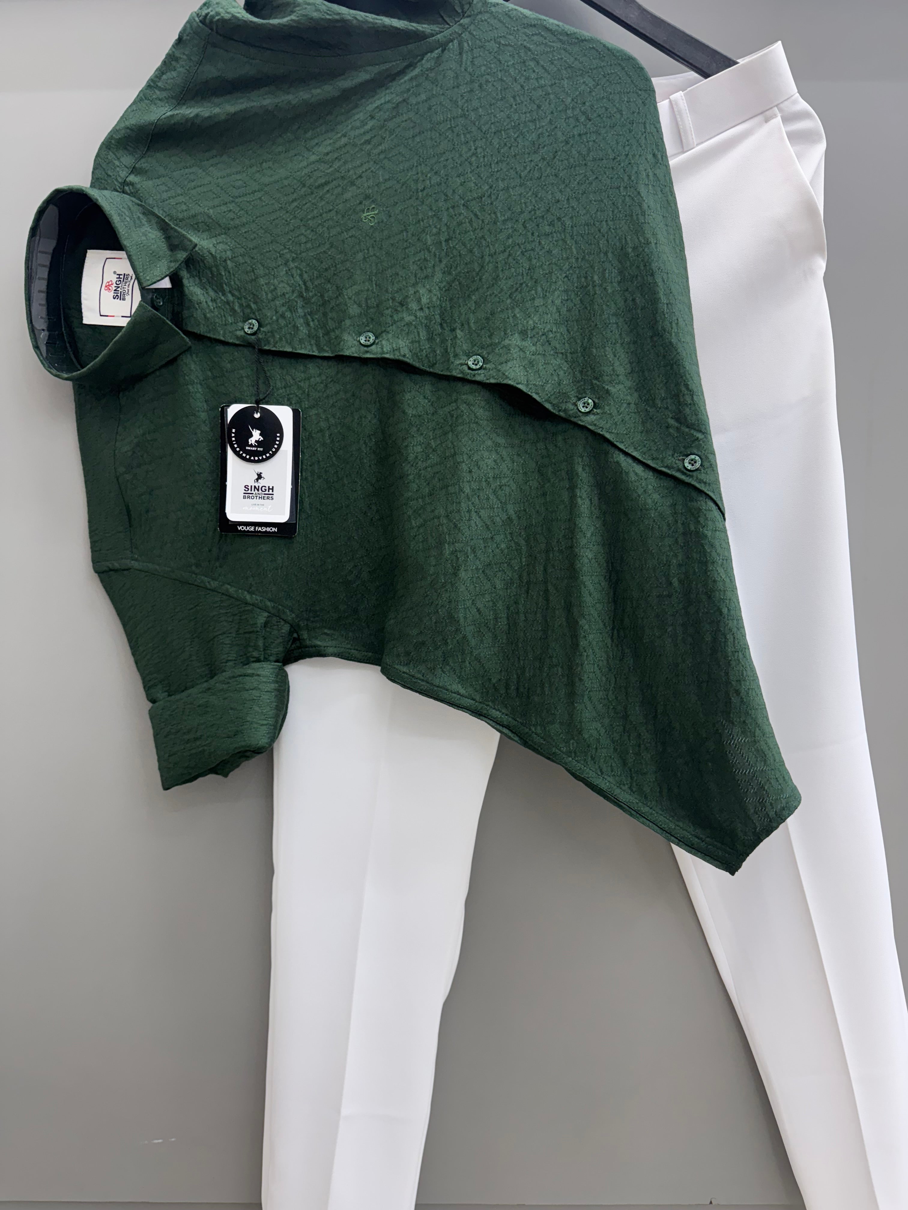 jacquard Shirt With Trouser pant