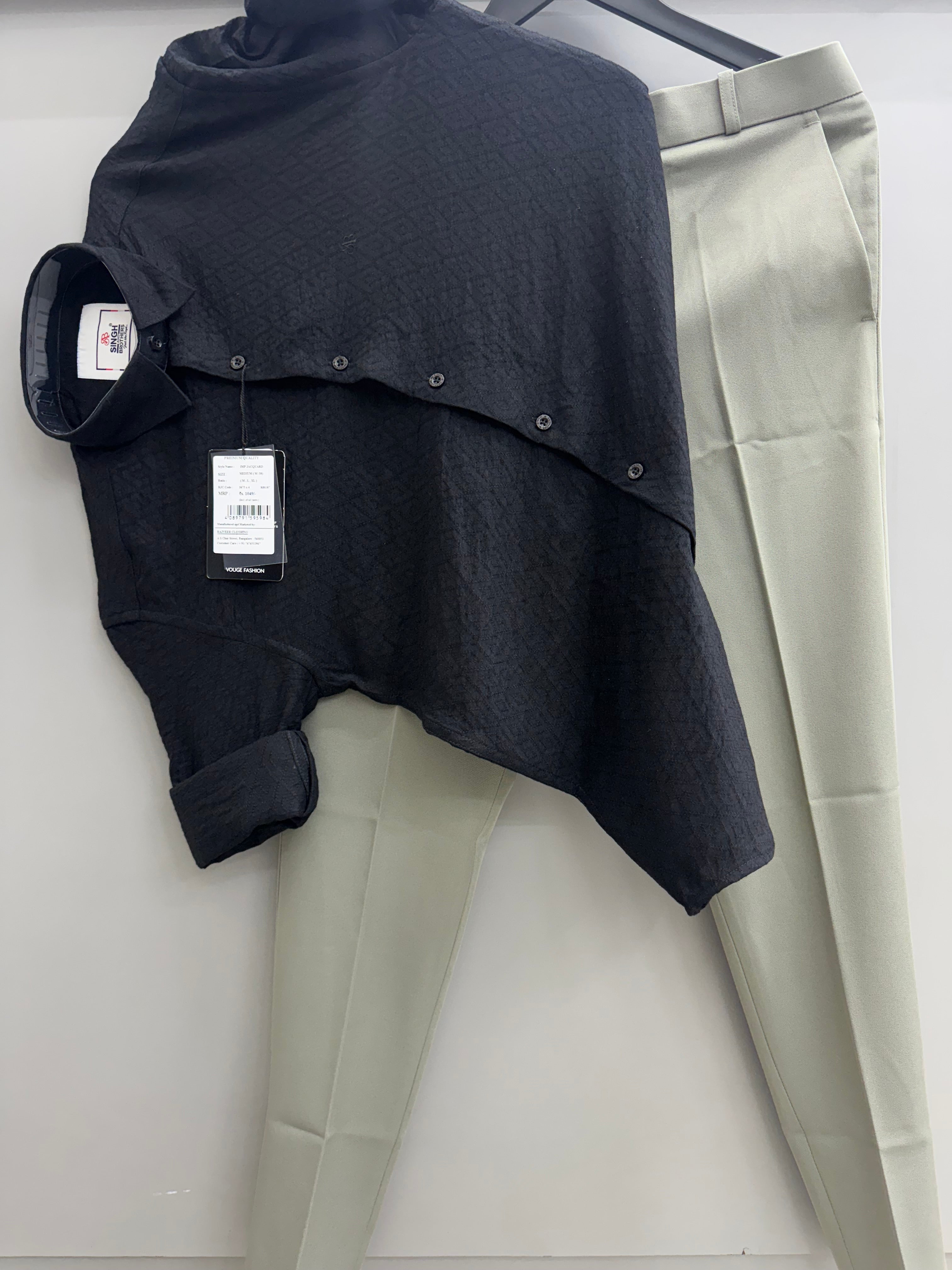 jacquard Shirt With Trouser pant