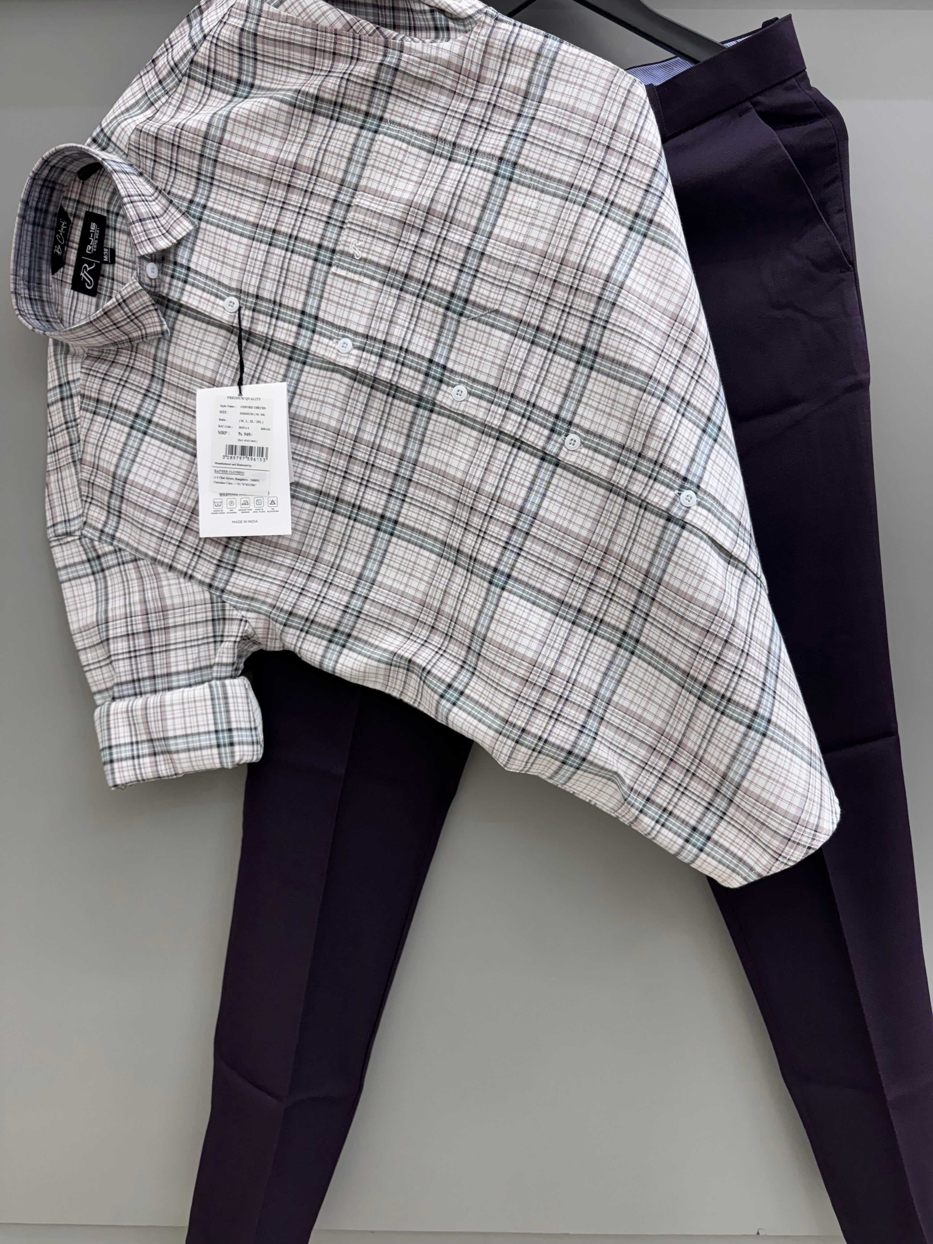 Check Shirt With Trouser pant