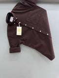 Cotton Oxford BD- Coffee Brown