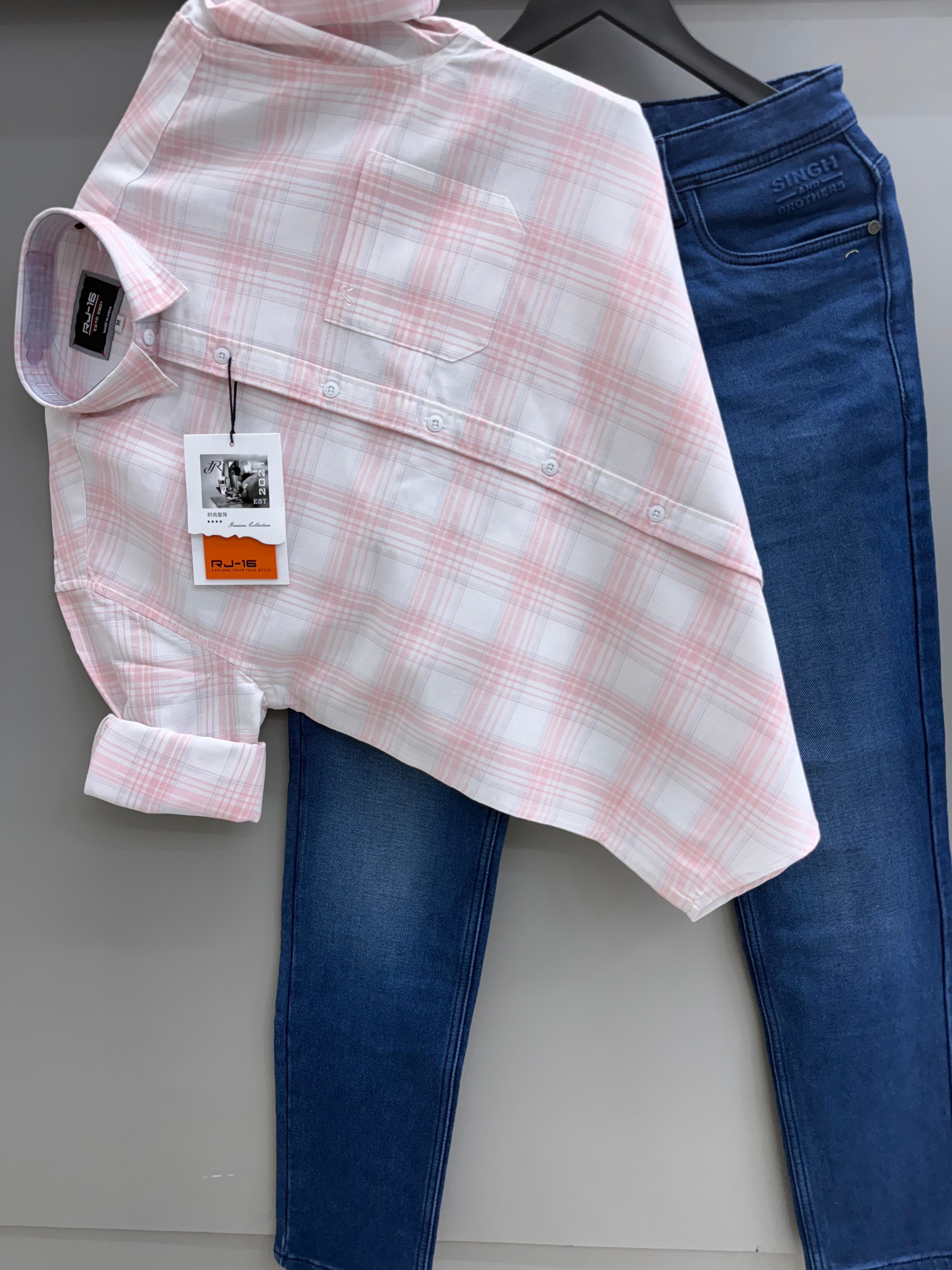 Check Shirt With jeans pant