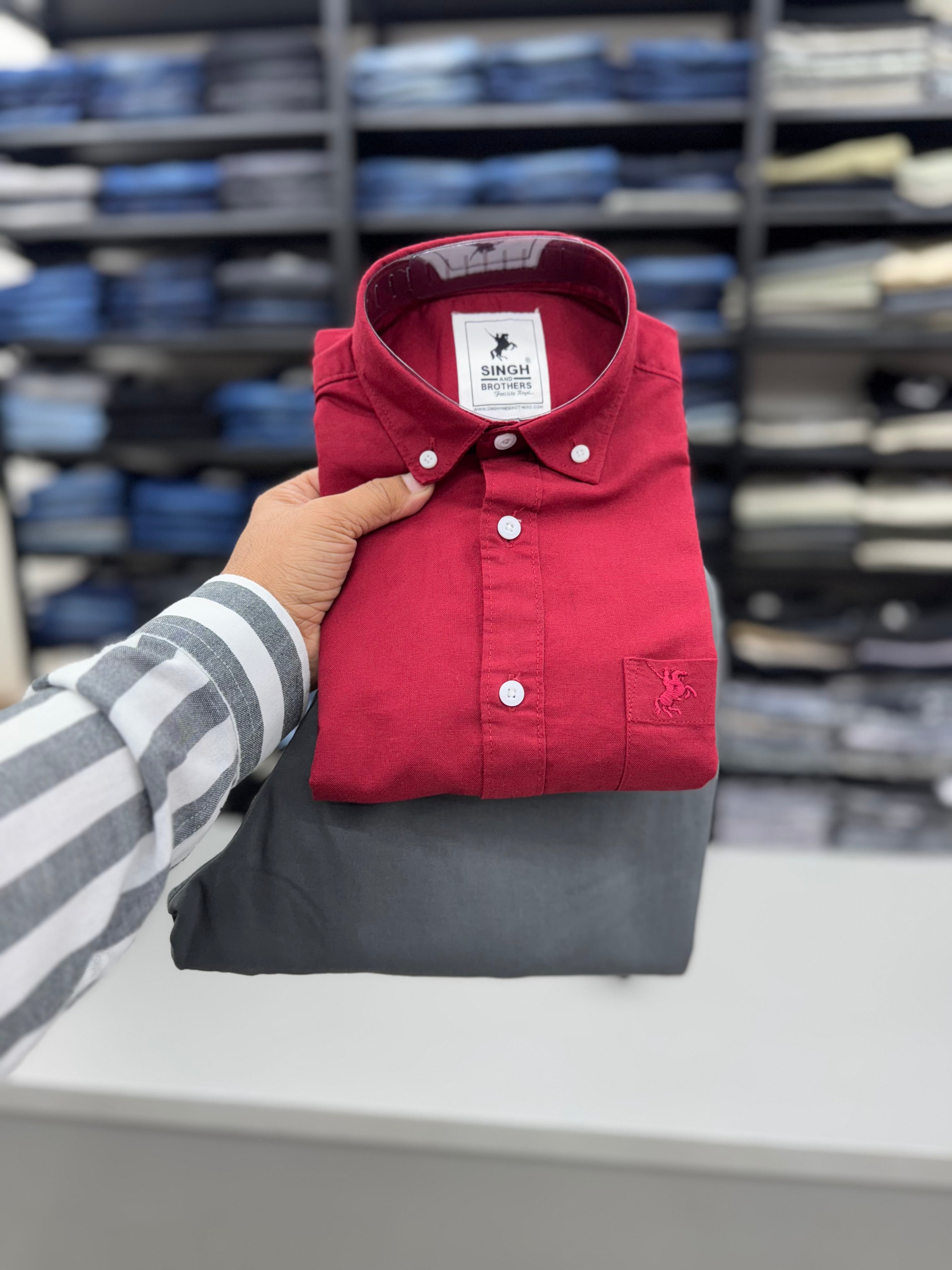 Cotton Oxford Shirt With cottan Pant