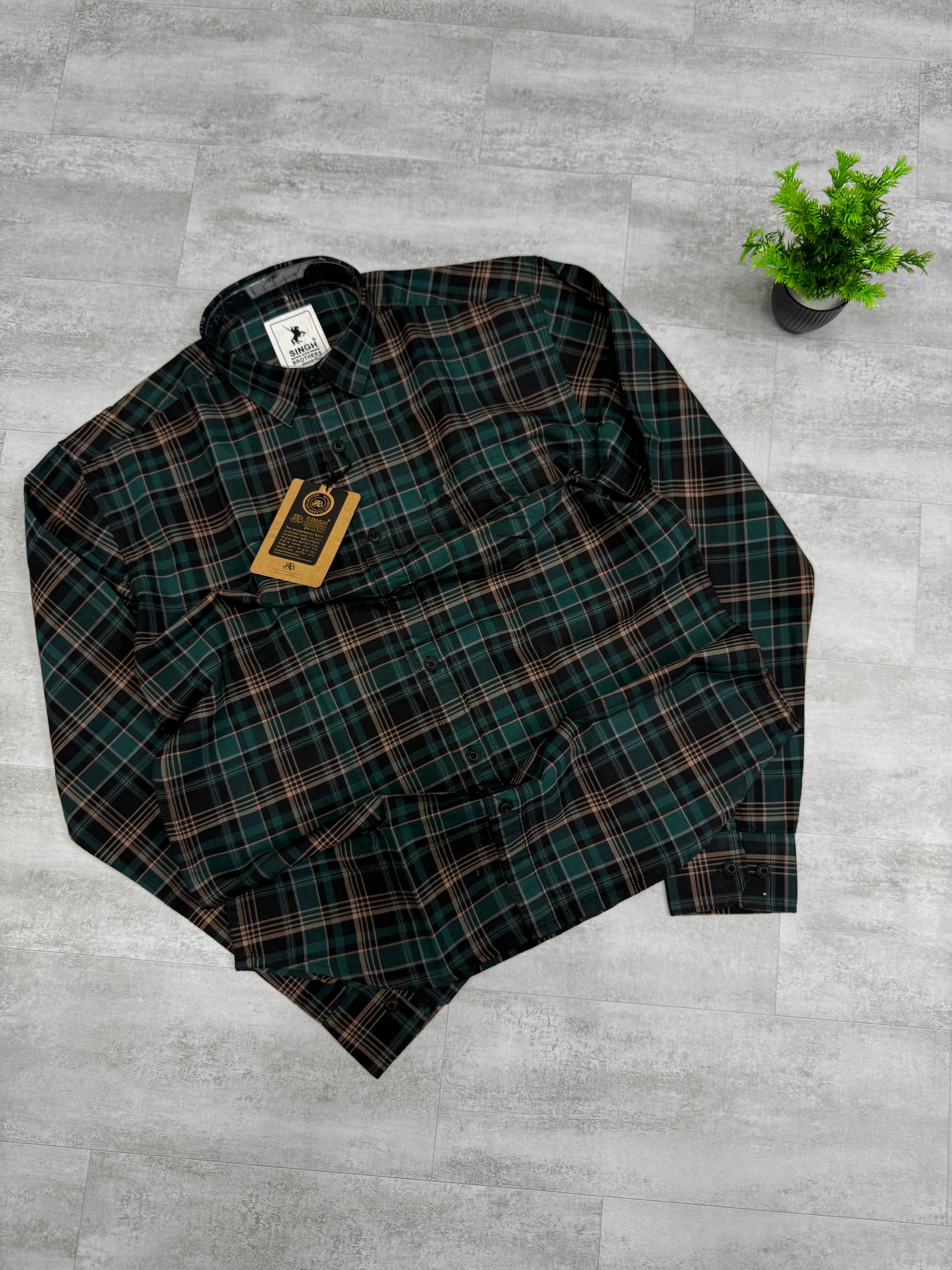 Heavy oxford Check Shirt - 15012026