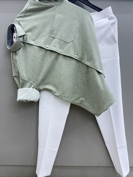 Imported Oxford Shirt With Trouser (Combo)