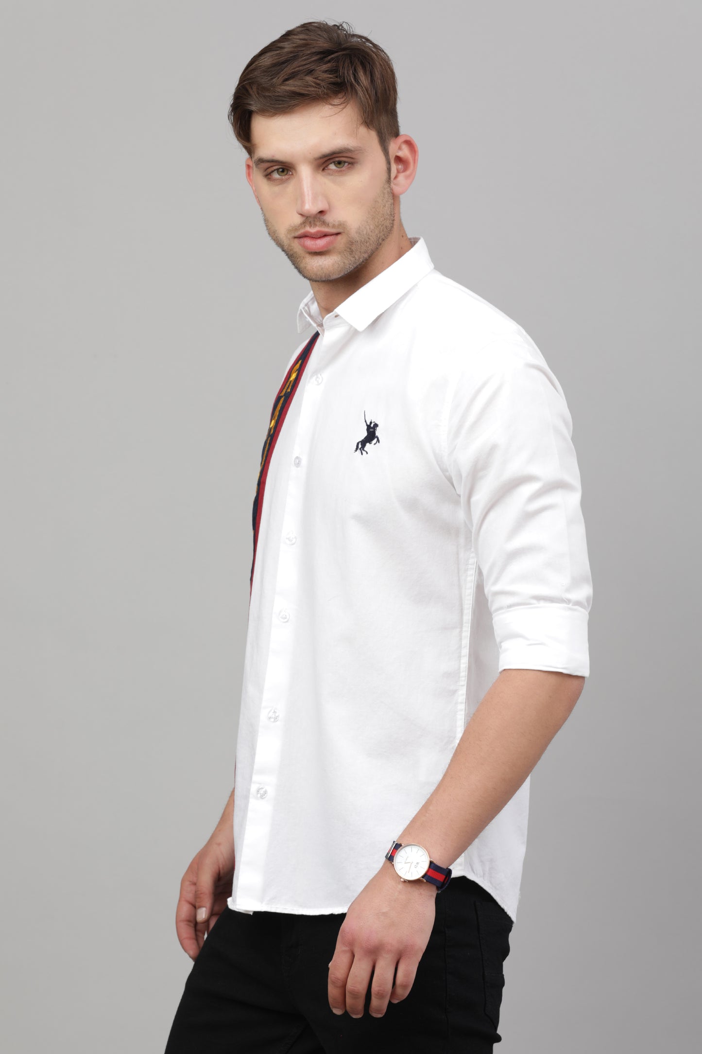 RL Plain Shirt ( White )