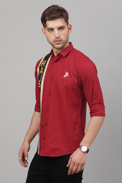 RL Plain Shirt ( Red )