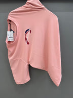 Drop Sholder Pink Printed T-shirts