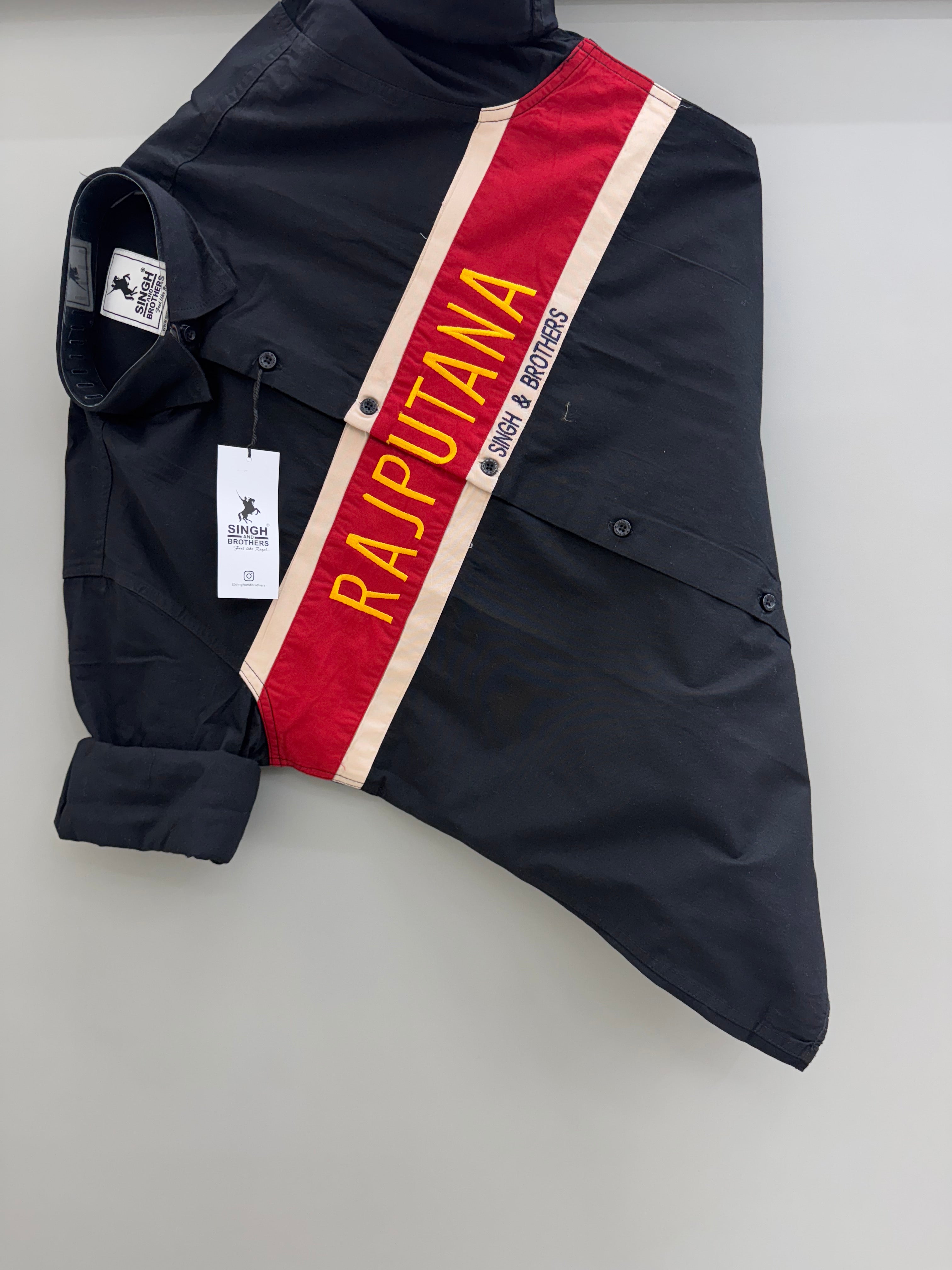 RS Plain Shirt  ( Black )