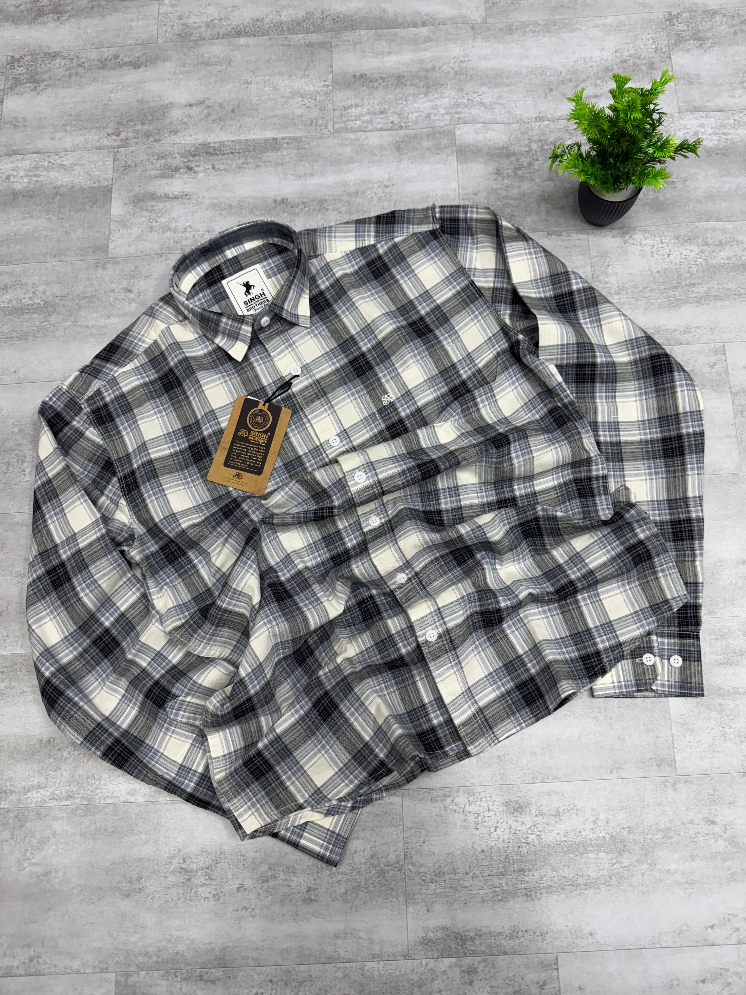 Heavy oxford Check Shirt - 15012026